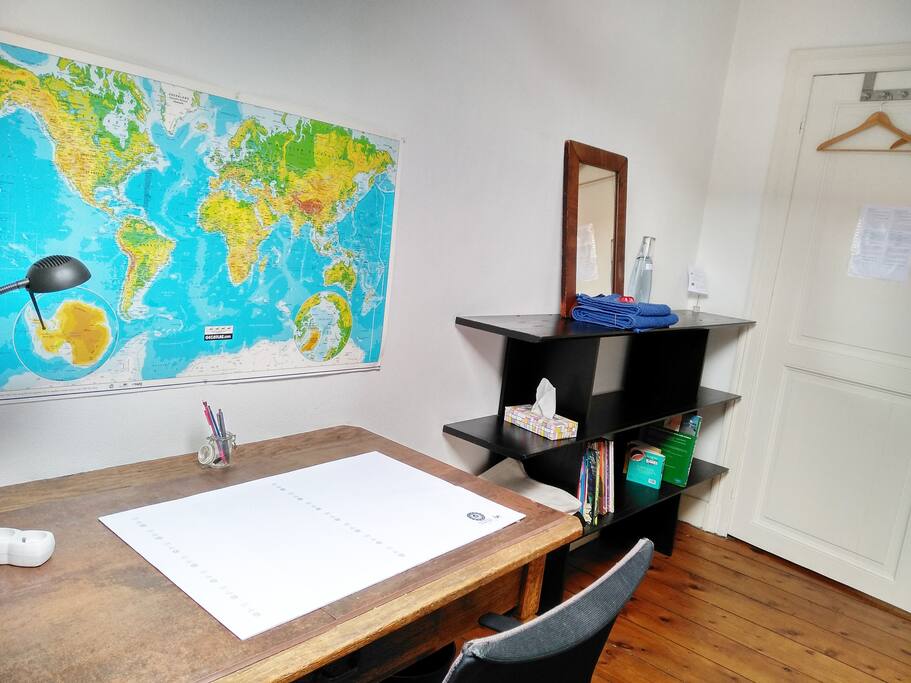 Nice space to work in your room.