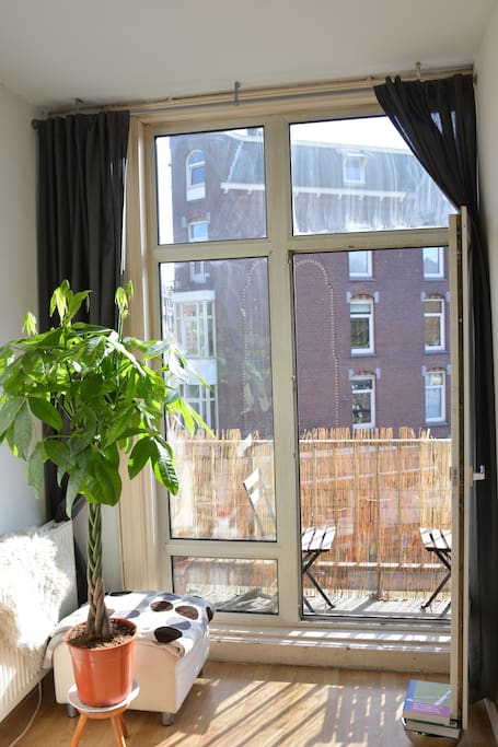 French Balcony with morning sun