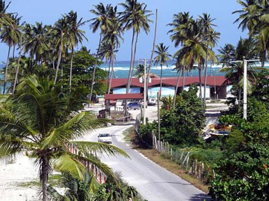One block to the beach