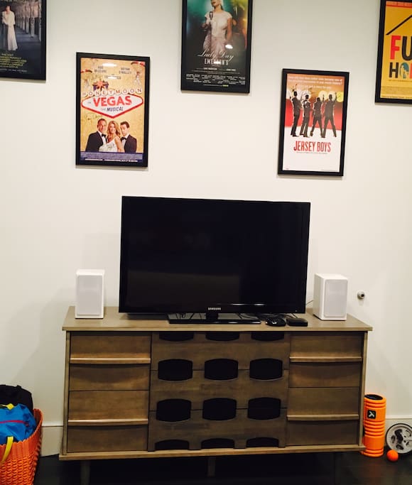 TV (private in bedroom, 40" Samsung Flat Screen) with Apple TV