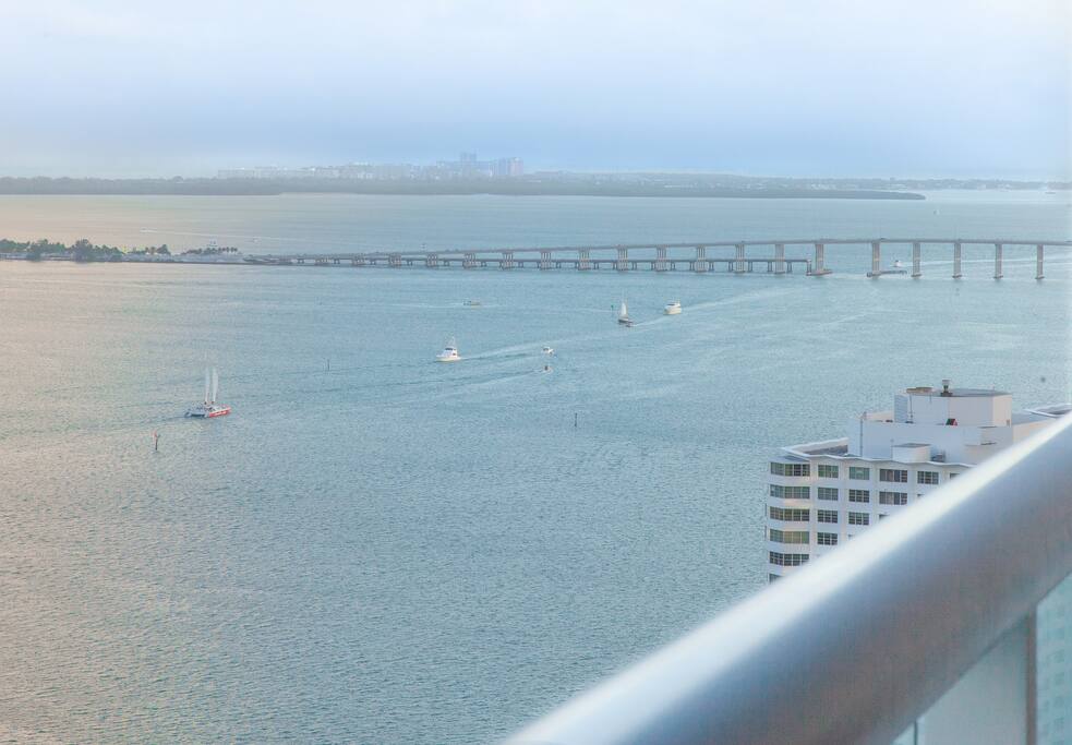 Views from one of the two balconies, 30th floor