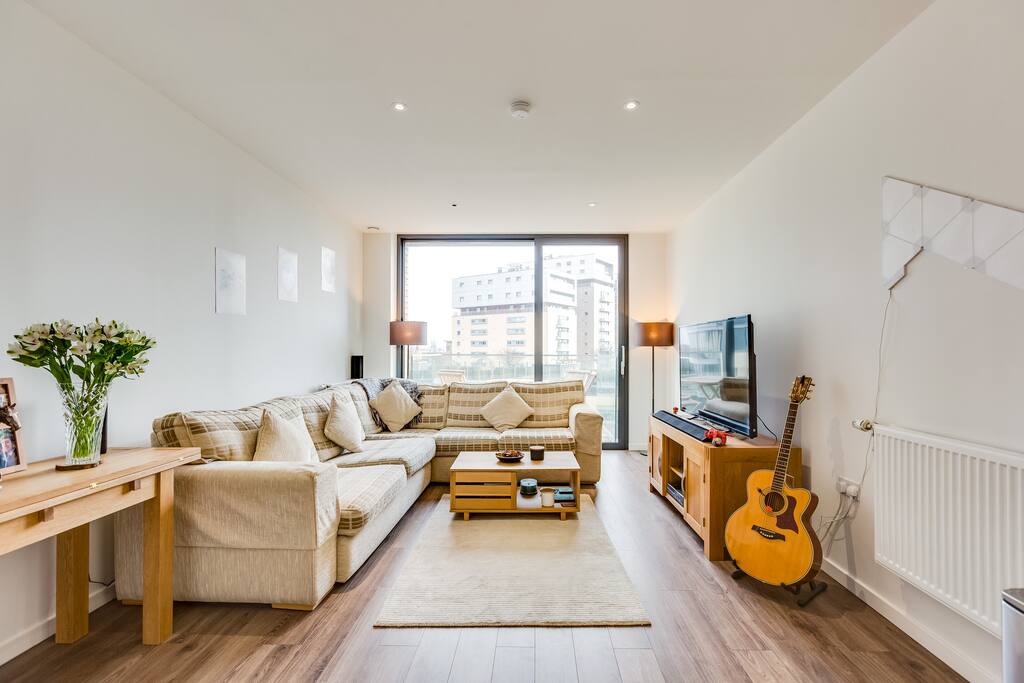 Relax in the bright and comfy living area