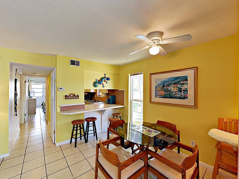 This open floor plan makes conversation easy.