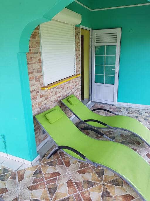 Entrée du bungalow