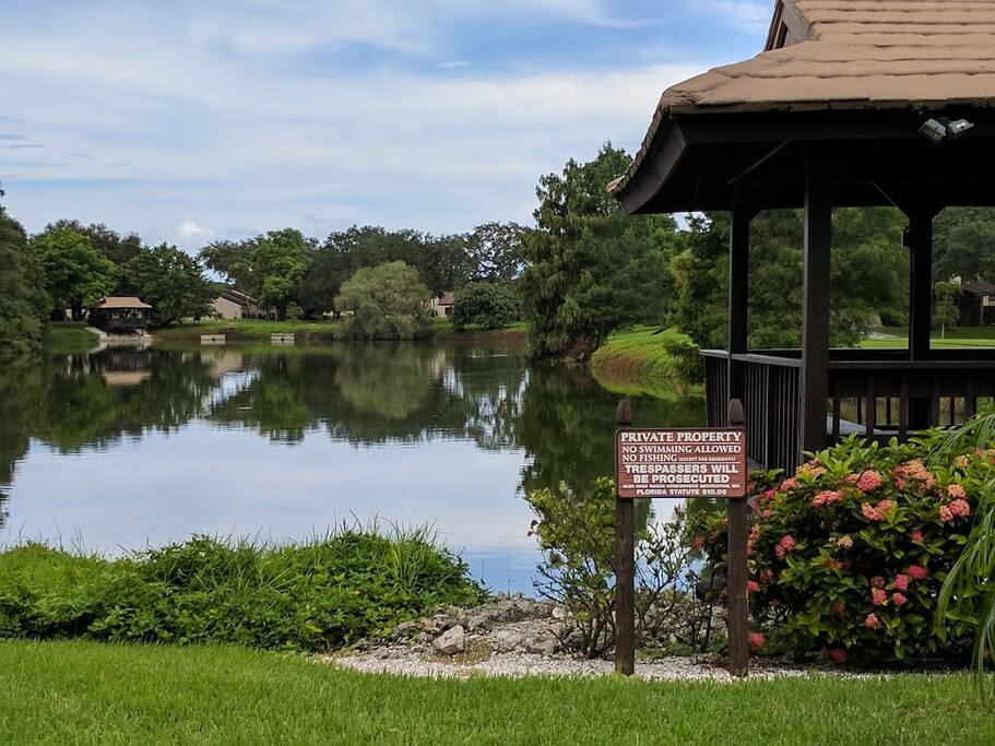 Community Pond next to Villa