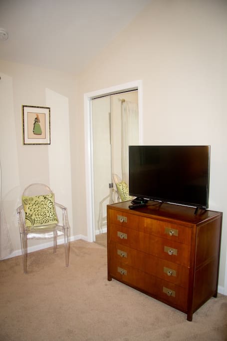 TV in master bedroom.