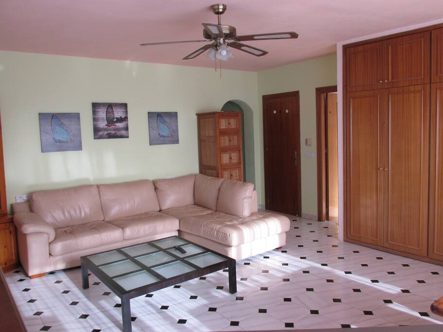 Lounge with UK TV