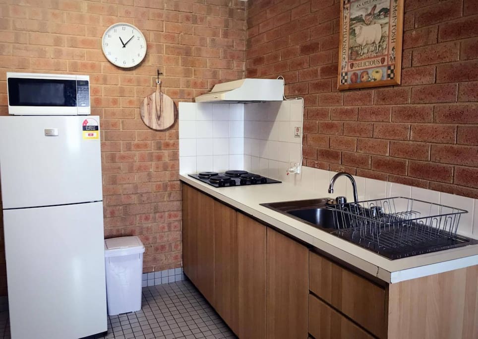 Well equipped kitchenette with all you require to prepare your own meals.
