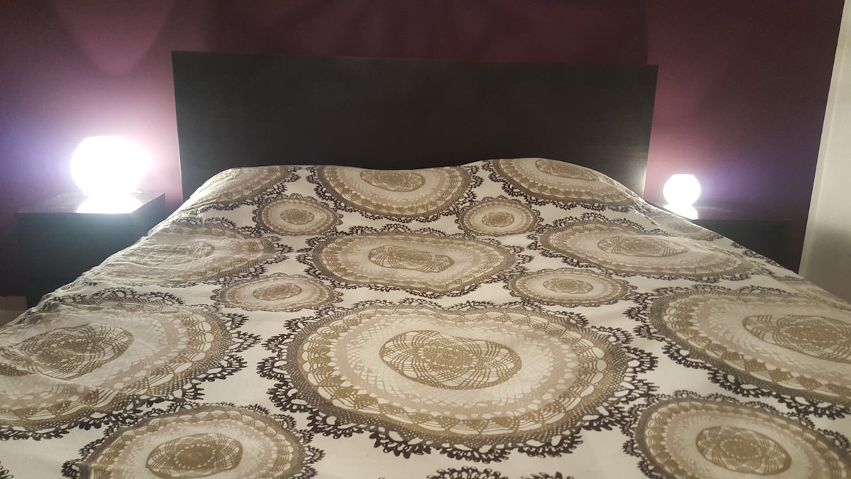 ห้องนอน 2 เตียงคู่กล่องสปริงและที่นอนสบายมาก