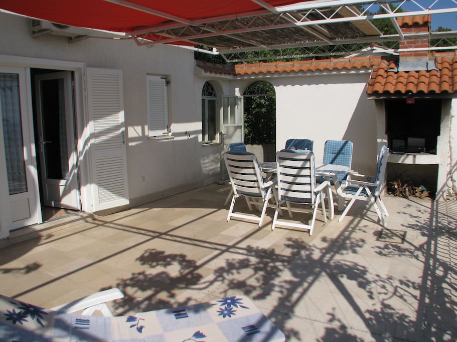 Terrace with grill