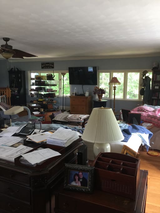 Lots of light during the day and large TV
