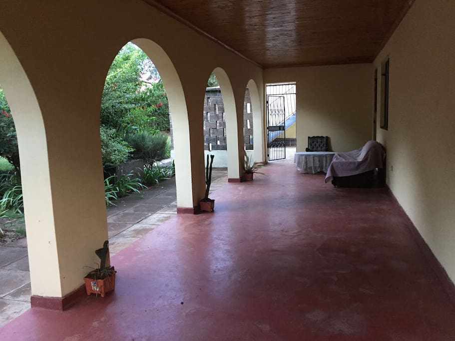Back verandah with garden view