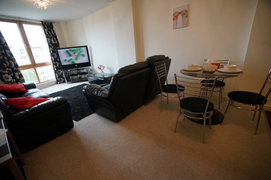 Dining and living areas