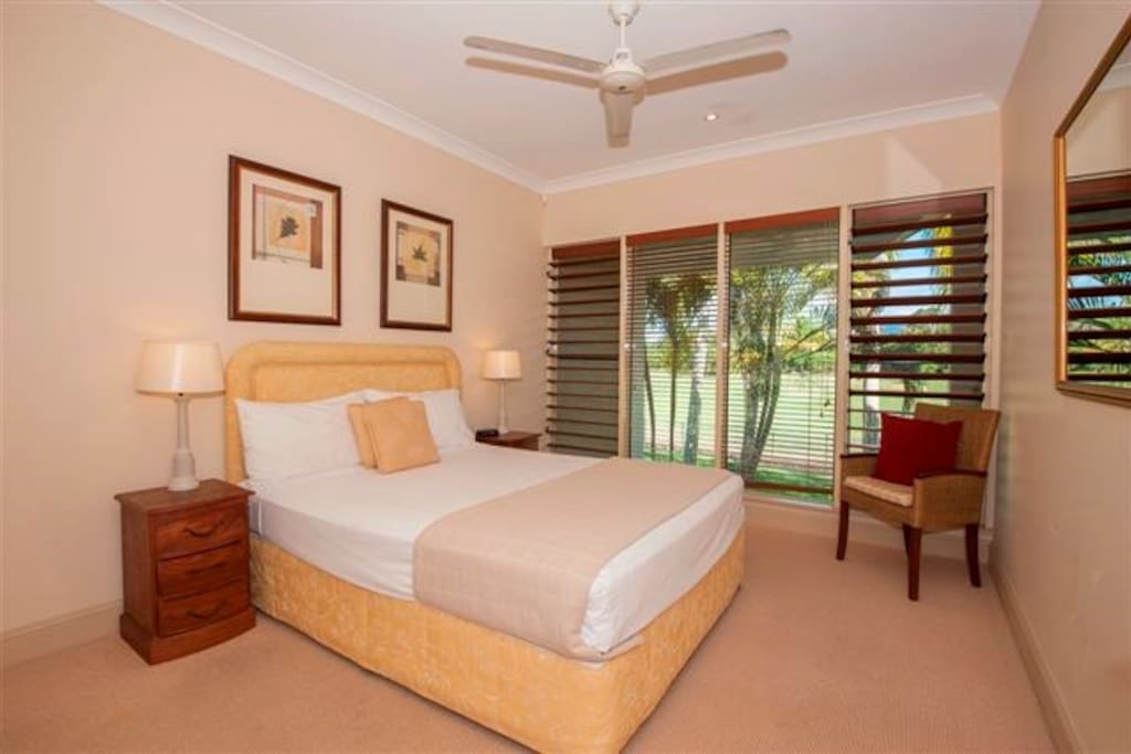 Bedroom 2 with golf course views