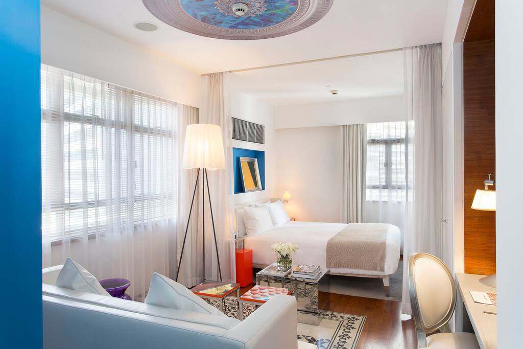 A tranquillising room to end your day