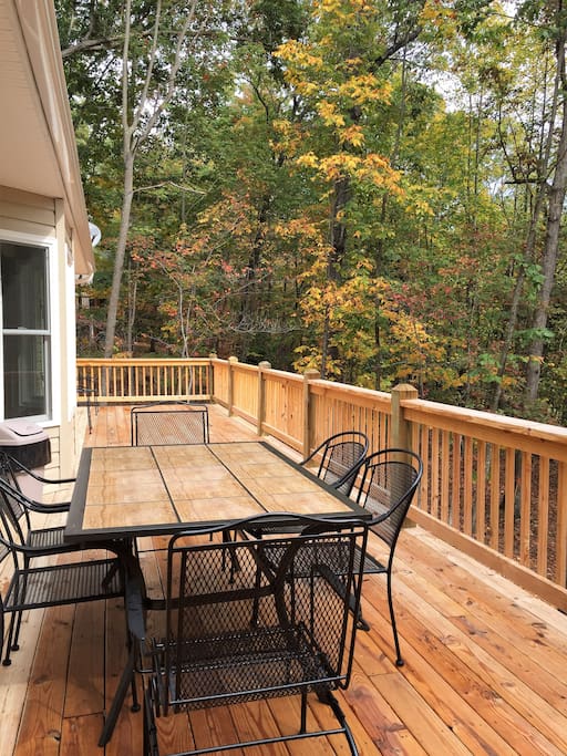 Large deck on back.