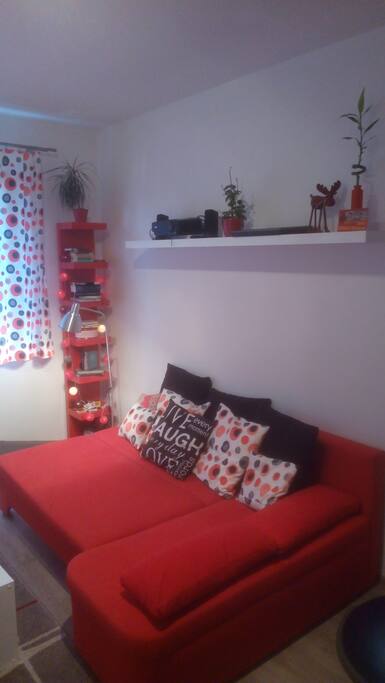 Bed sofa for two.