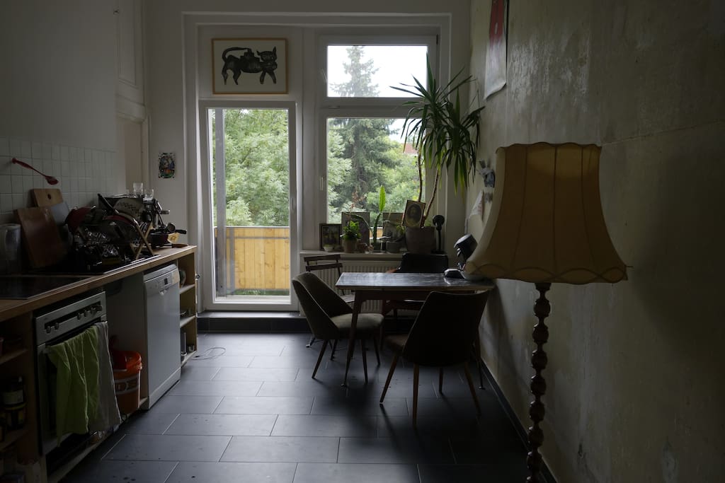The shared confortable kitchen