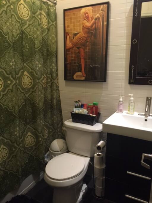 The guest bathroom
