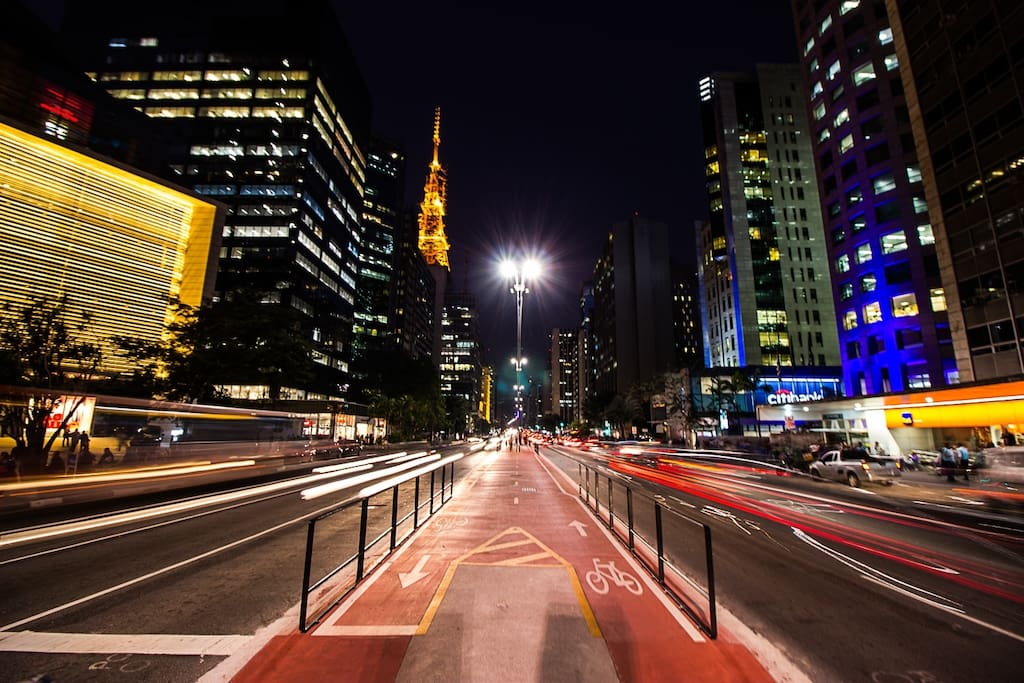 The iconic Paulista avenue, just 10 minutes walk