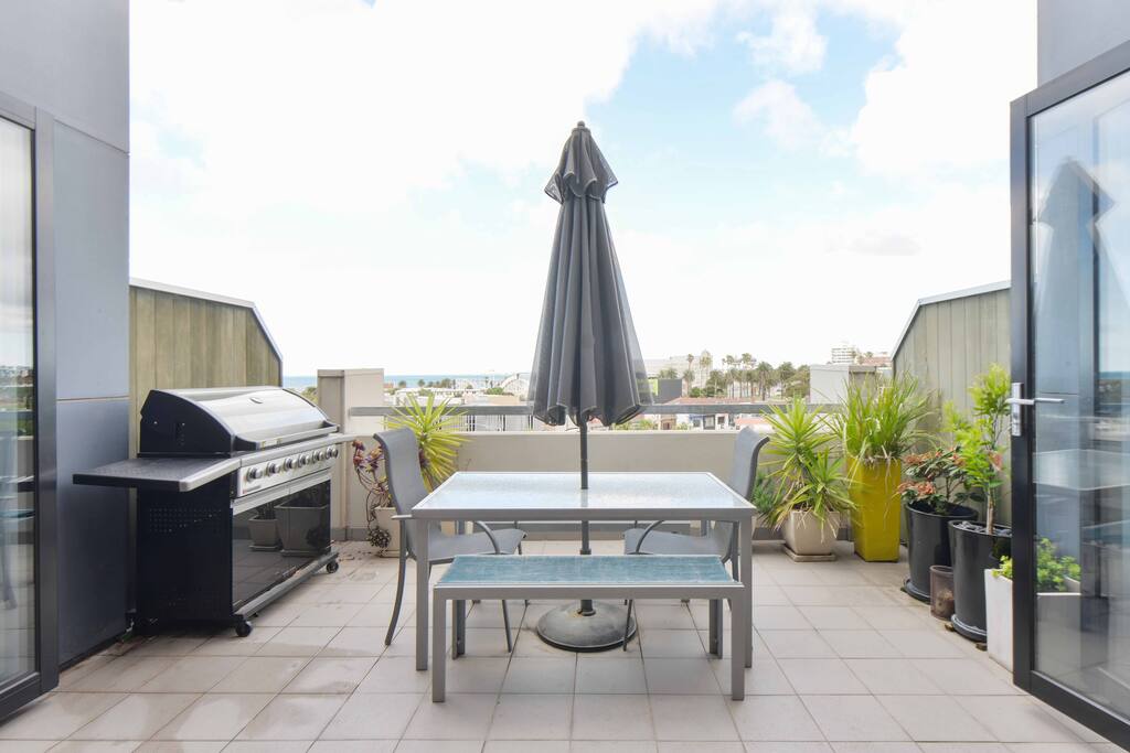Bi fold doors onto balcony