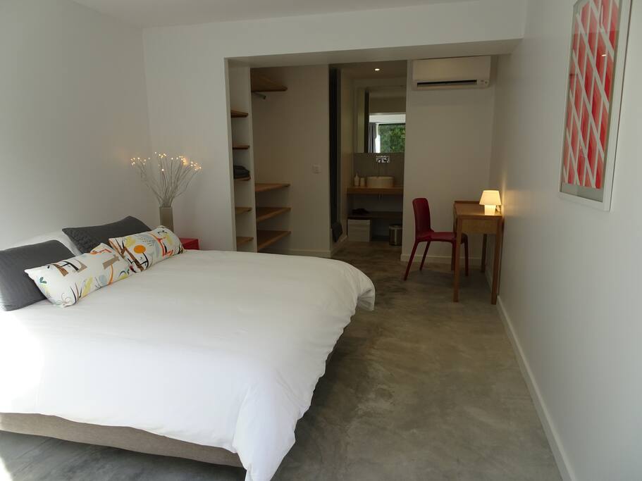 Chambre double avec douche et terrasse