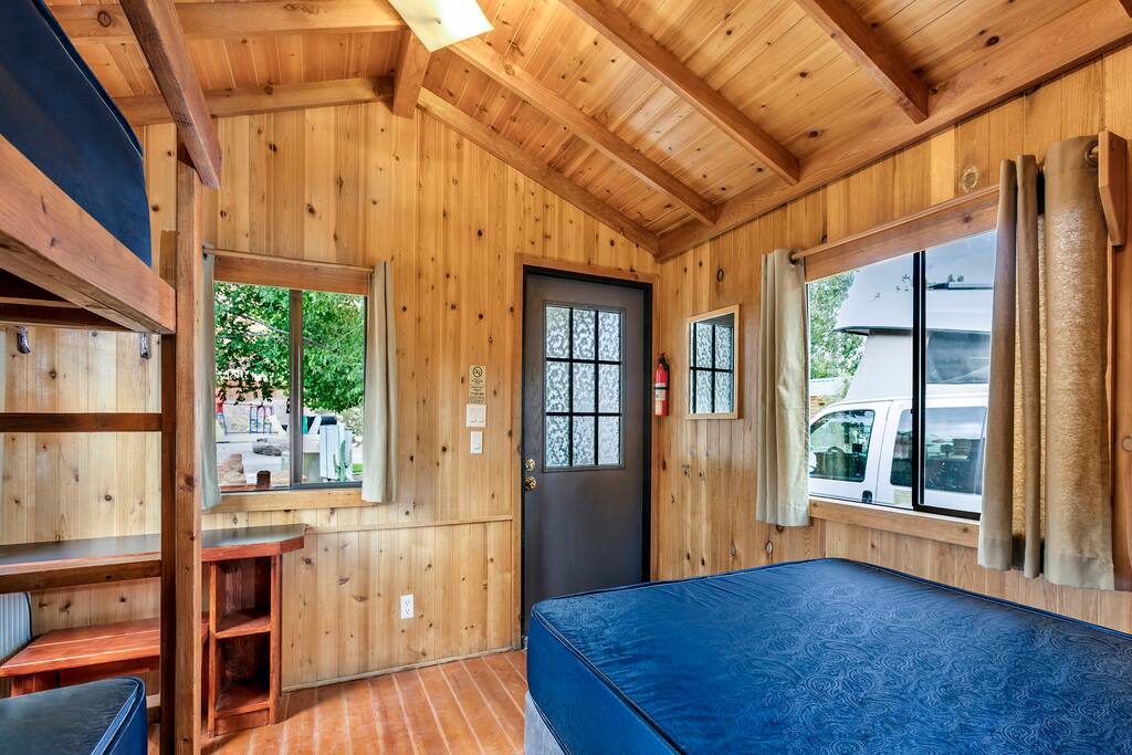 Classic cabin feel.