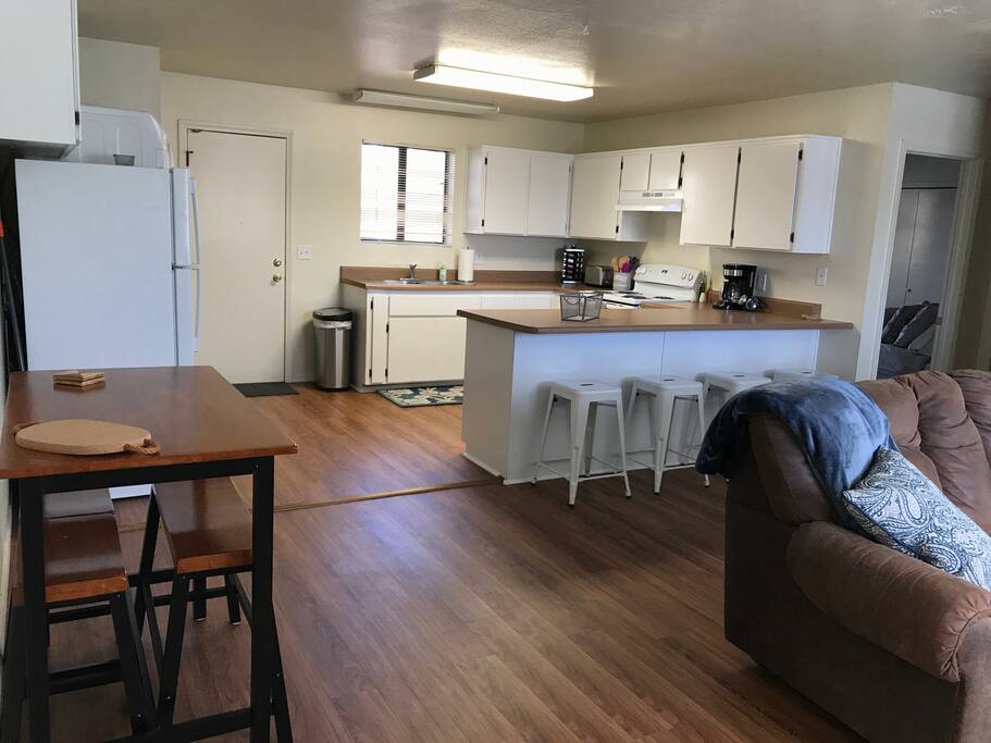 Kitchen table and counter seating