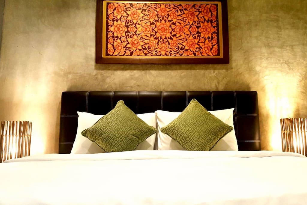 Spacious King-sized bed.