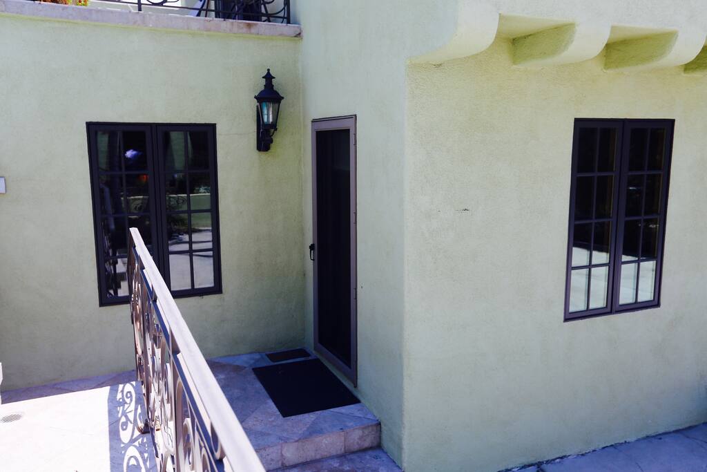 Guest house entrance