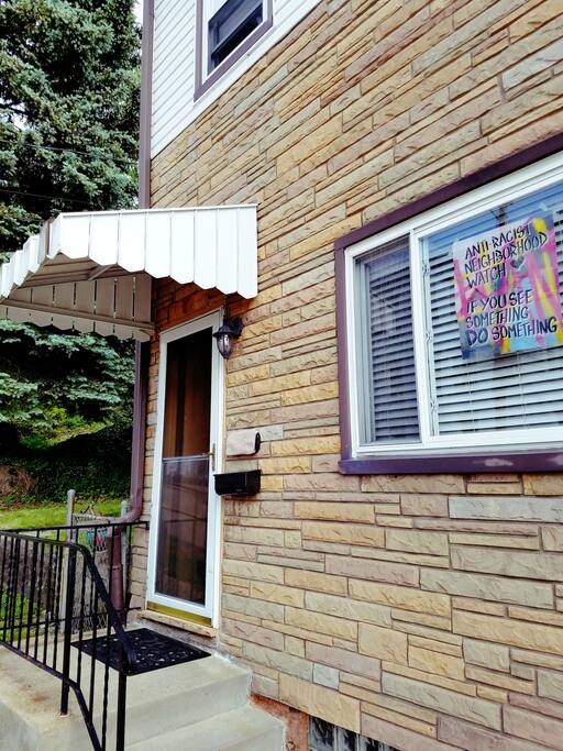 Your private entrance in the front of the home.