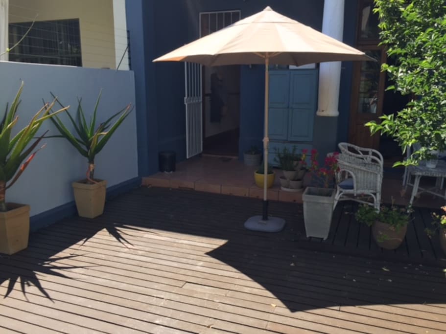 Deck for lazy sundowners of evening braai!
