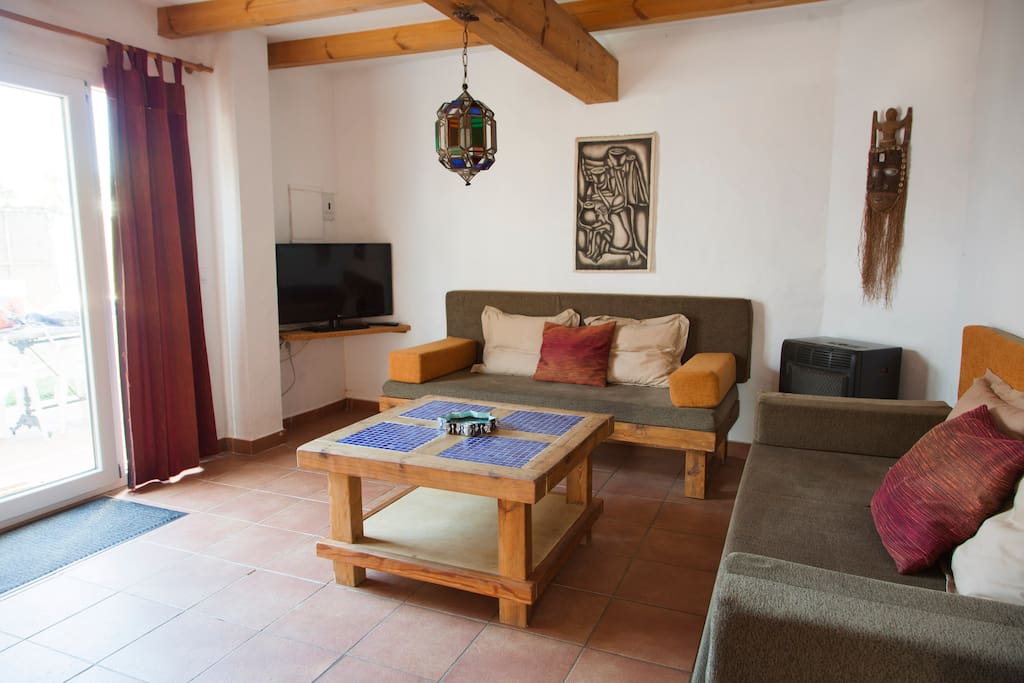 Sitzecke mit 2 Schlafsofas