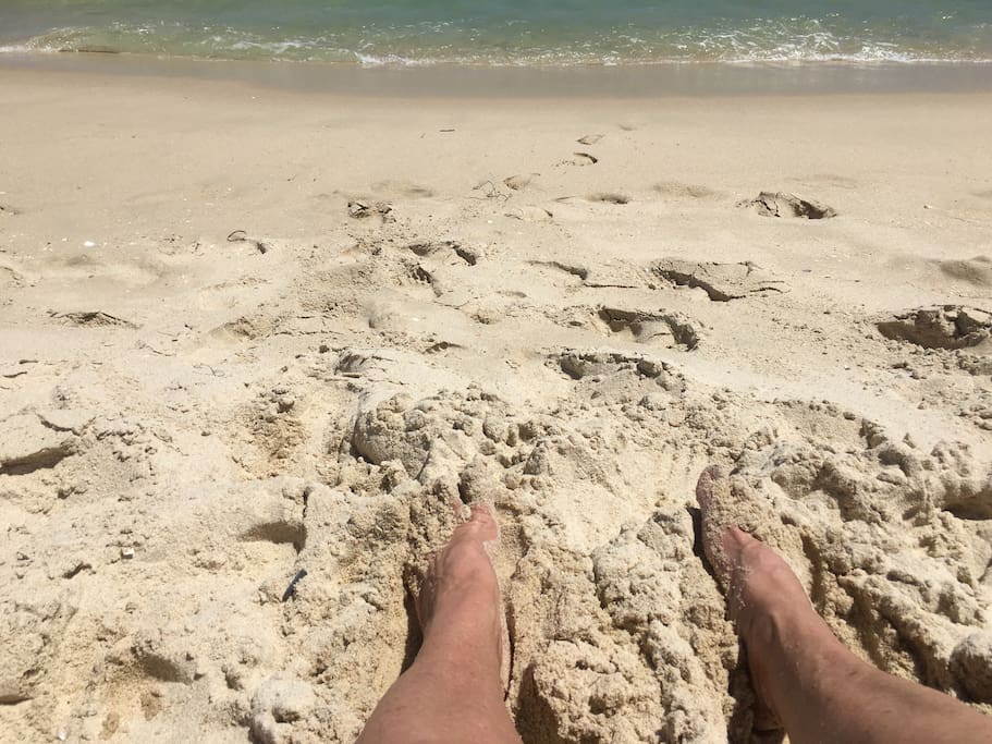 Nothing better than feeling the sand between your toes,