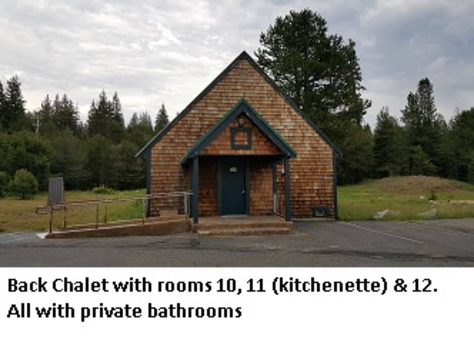 Back Chalet front view - Room 10, 11, 12