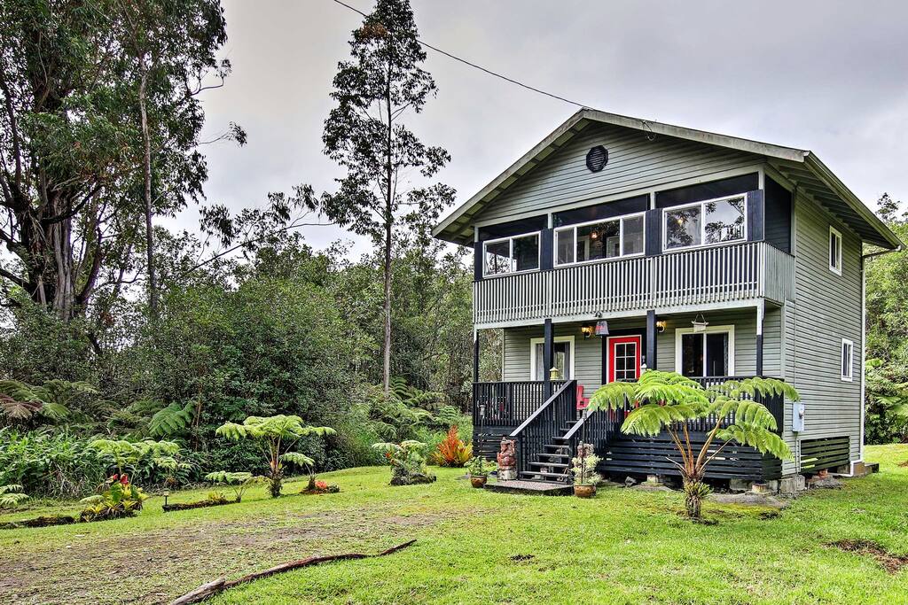This tropical Balinese inspired home was custom designed by a professional artist and interior designer.