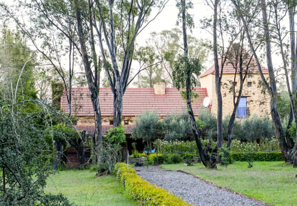Set in garden and walking spaces.