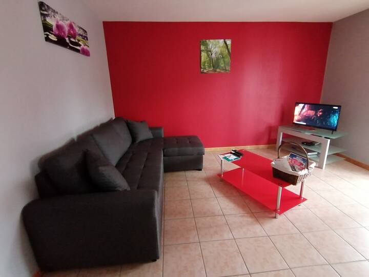 Divan-krevat në dhomën e ndenjjes ️ në Francë me kanale të huaja 