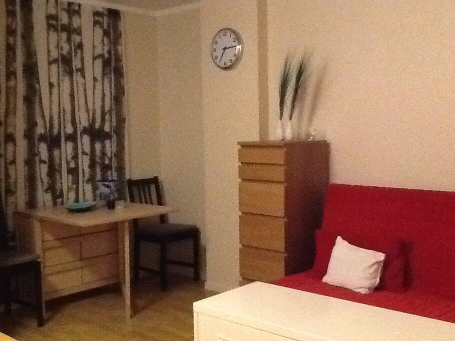 Bed sofa and dining-table
