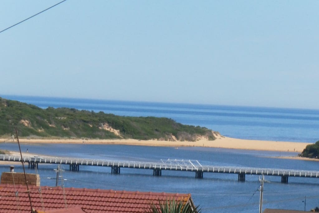 The beautiful Hopkins river mouth view from the studio