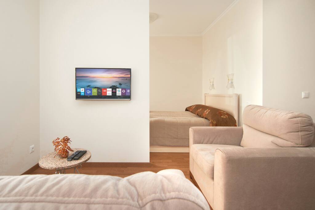 Smart TV is ready for your favorit Youtube or Netflix videos