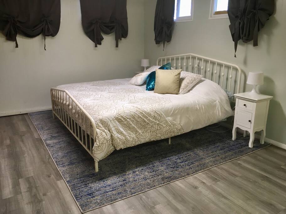 King Bed- room includes 2 full closets and built in drawers