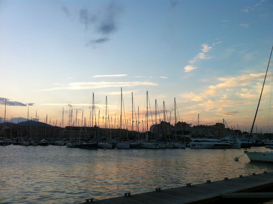 Proximité du port, vie très active le soir , a peine dix mn a pied