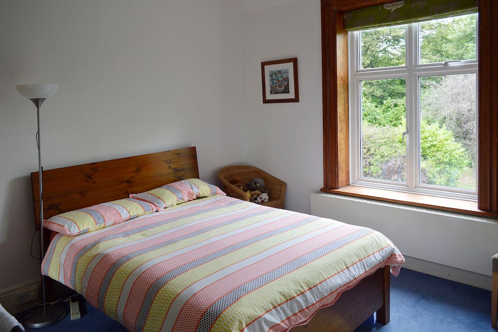Airy spacious bedroom.