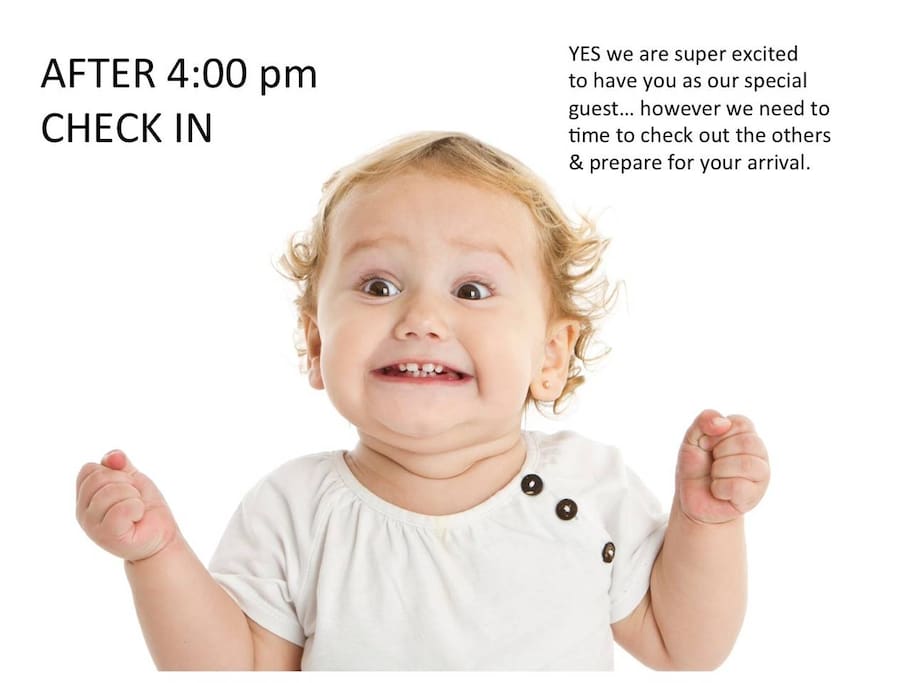 Check in is generally in the afternoons at a scheduled time