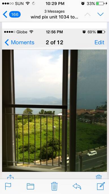 Facing taal lake view