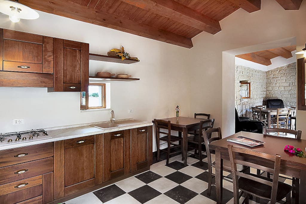cucina e zona relax