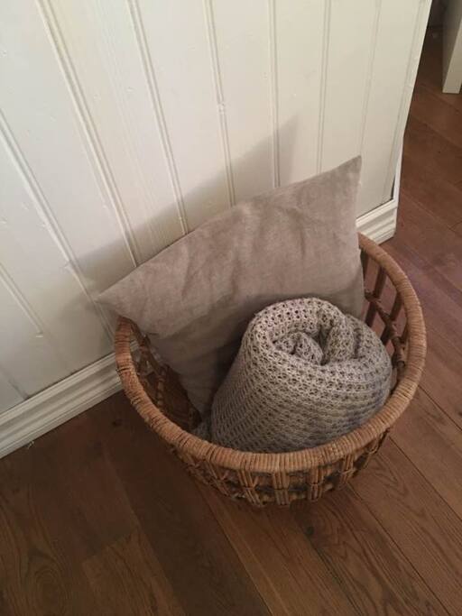 Extra blanket and pillow