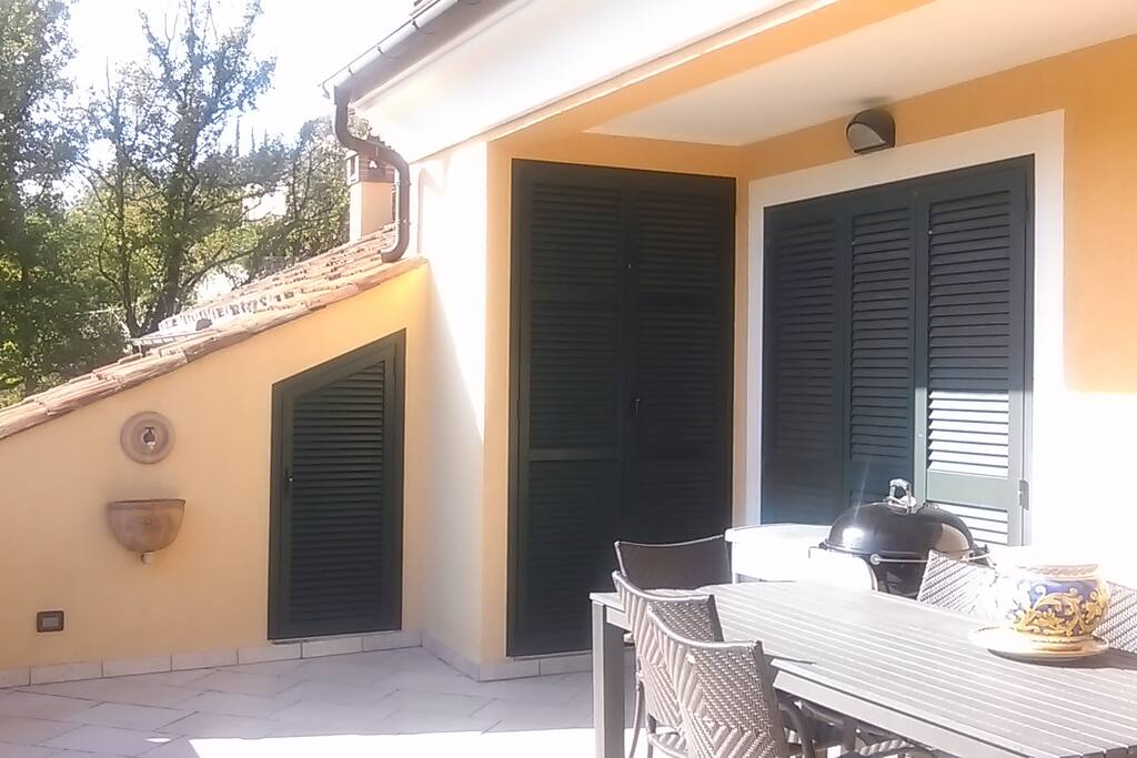 Una parte della terrazza