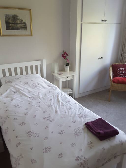 Single room looking onto golf course